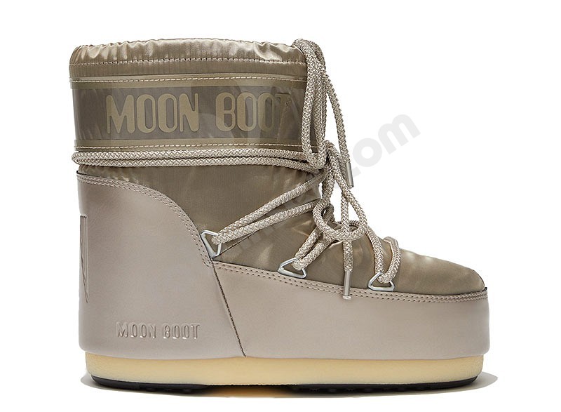 Moon Boot® Icon Low Glance platin gold
