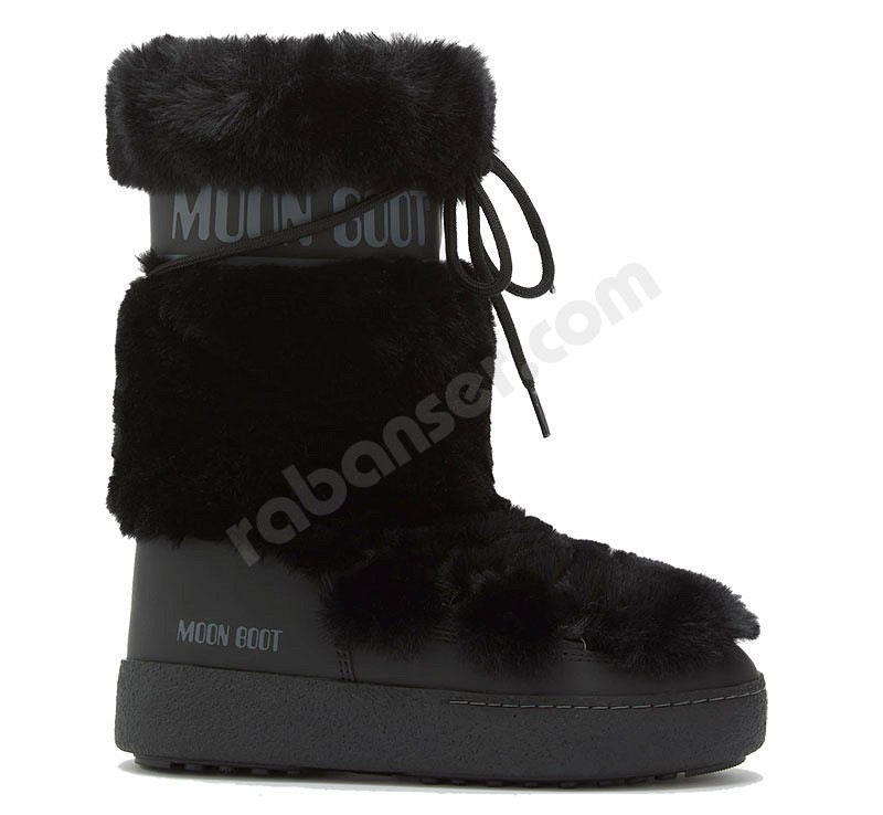 Moon Boot® LTrack Faux Fur High WP nero