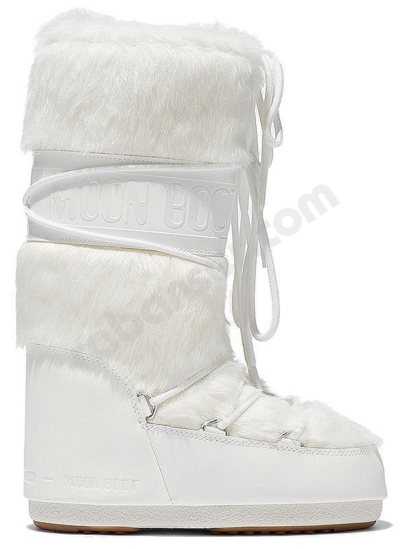 Moon Boot® Icon Faux Fur optical weiss