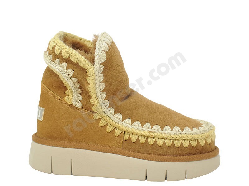 MOU Bounce Boot Overstitching cognac