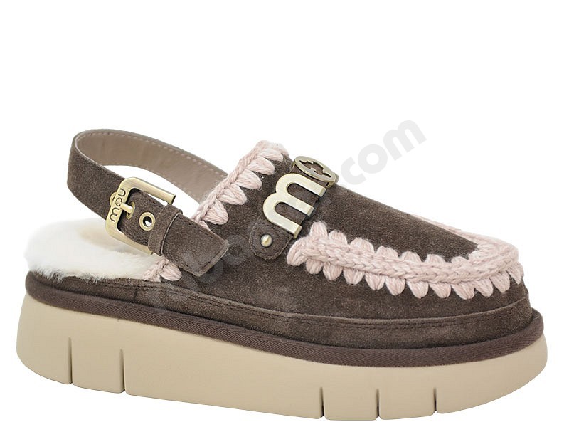 MOU Bounce Clog back strap mokka