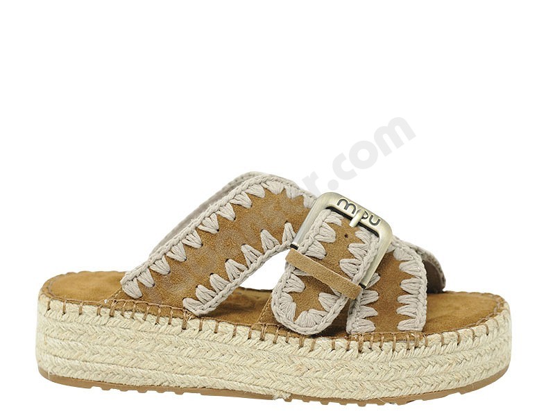 MOU Jute Sandal cognac