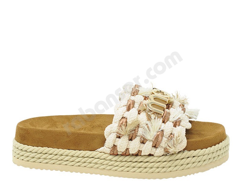 MOU Monoband Rope SandalFring beige