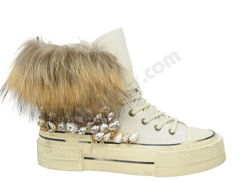 Nan Ku Sneaker Suede Pelo beige