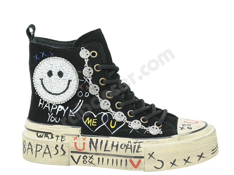 Nan Ku Sneaker Suede schwarz
