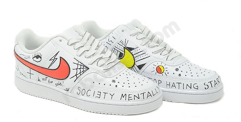 Nike Customized Court Vision Low Custom - Sneakers
