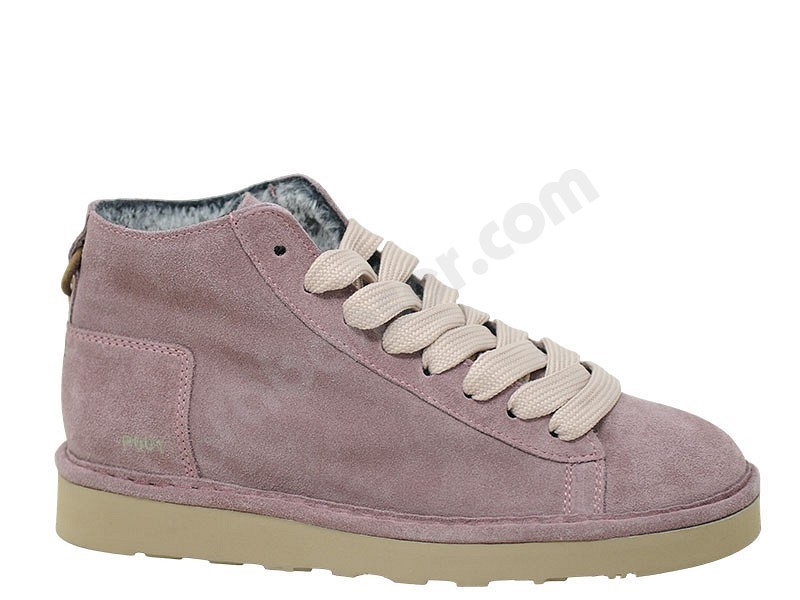 Panchic Ankle Boot Donna P01 Fur marrone rosa