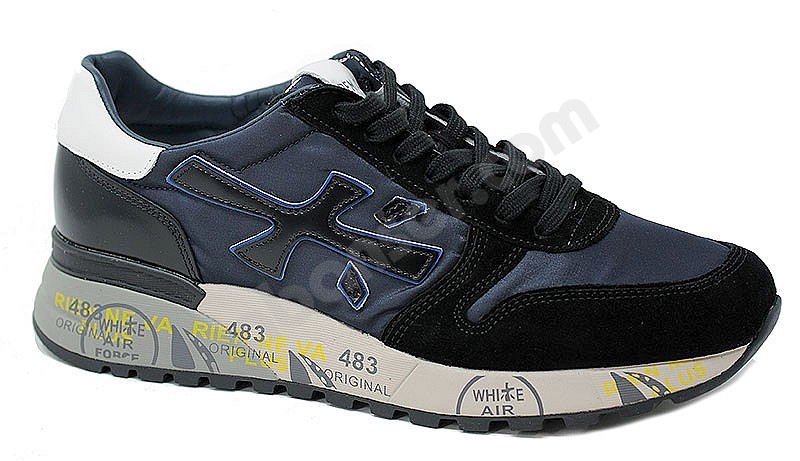 Premiata Mick var 5887 nero blu