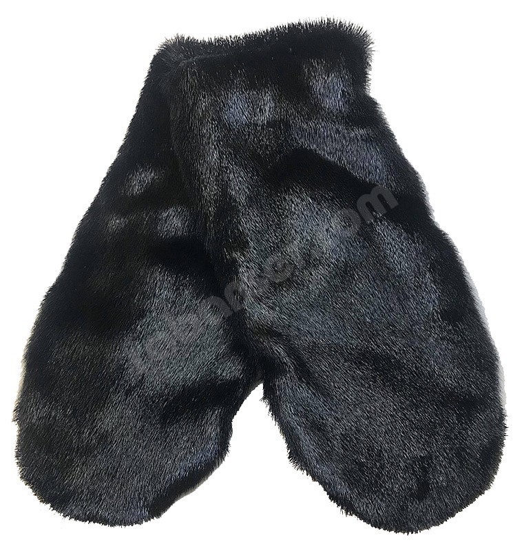 Rabanser Greenland Seal Mittens Sealskin schwarz