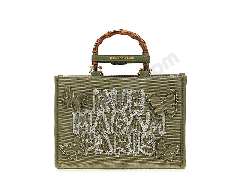 Rue Madam Paris Butterfly Mini Tote green