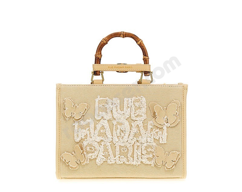Rue Madam Paris Butterfly Mini Tote cream