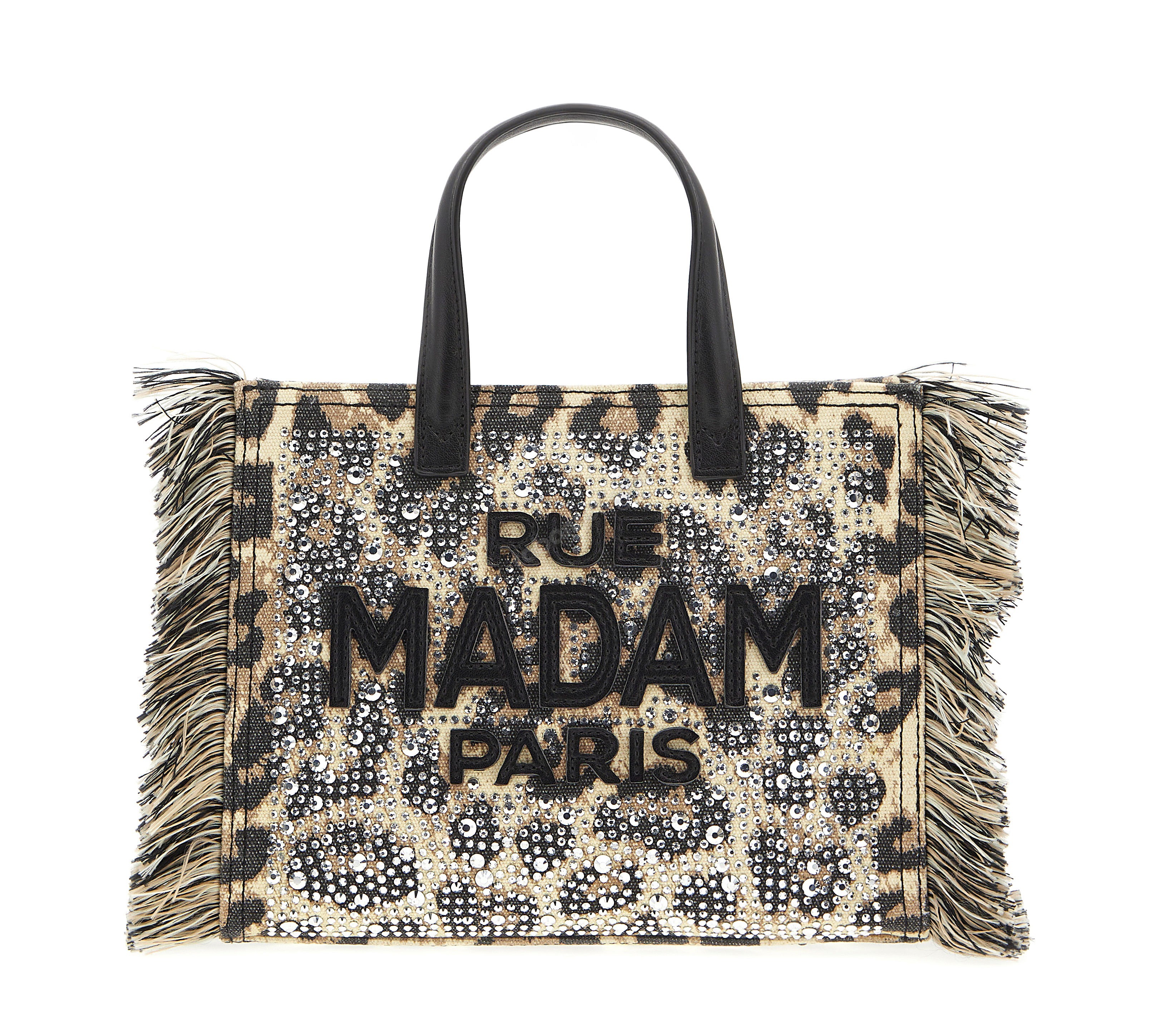 Rue Madam Paris Casablanca Mini Tote leopard amphora