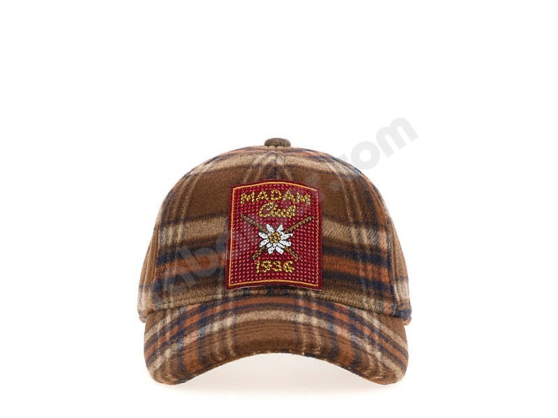 Rue Madam Paris Charmonix Cap tartan orange