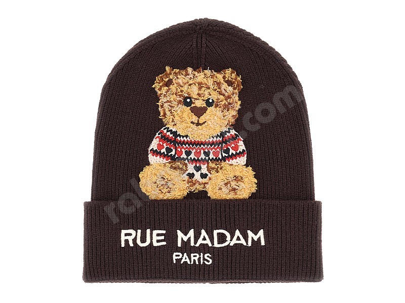 Rue Madam Paris Marvin Love Beanie braun