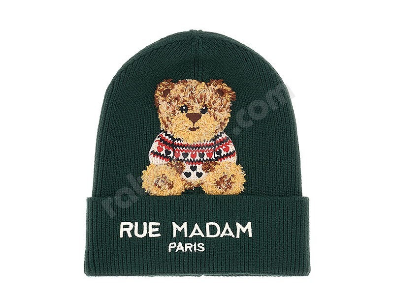 Rue Madam Paris Marvin Love Beanie forest