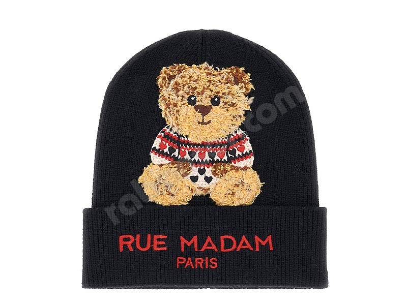 Rue Madam Paris Marvin Love Beanie schwarz