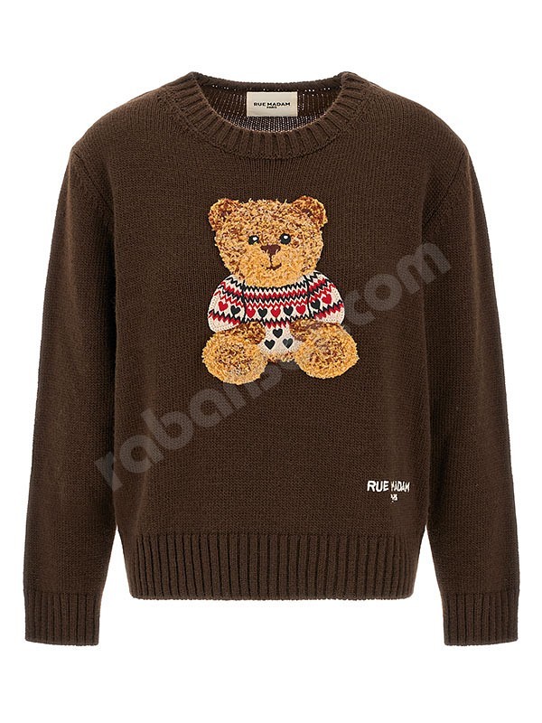 Rue Madam Paris Marvin Love Jumper brown