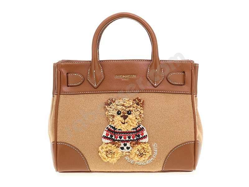 Rue Madam Paris Marvin Love Mini Tote camel