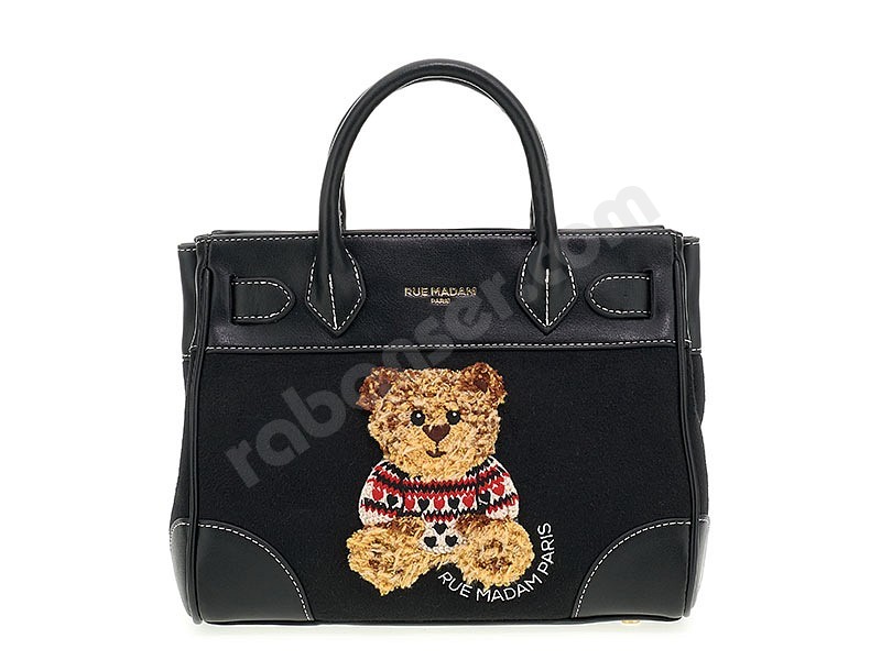 Rue Madam Paris Marvin Love Mini Tote nero