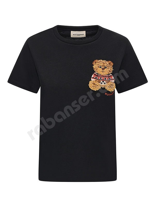 Rue Madam Paris Marvin Love T Shirt schwarz