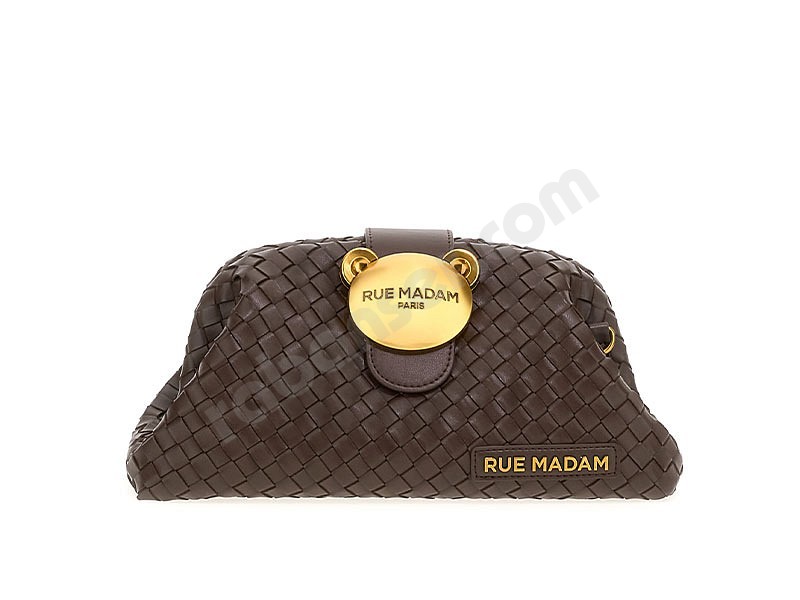 Rue Madam Paris The Pouch Motif Handbag choccolate