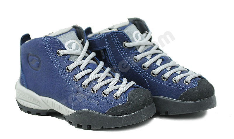 Scarpa Mojito Mid Z Kid blau leder