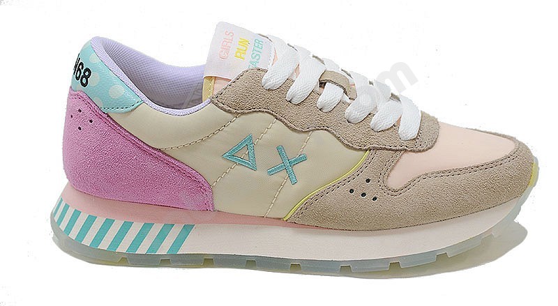 Sun 68 Ally Candy Cane bianco panna
