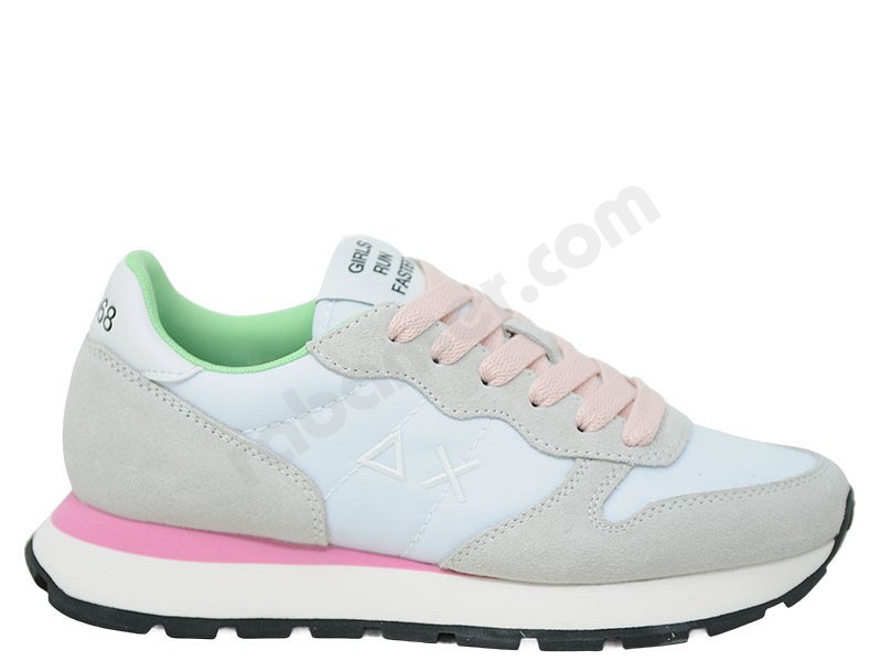 Sun 68 Ally Solid Nylon bianco rosa