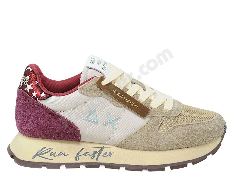 Sun 68 Ally Vintage beige bordo white