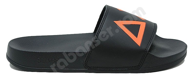 Sun 68 Slipper Logo Man black orange