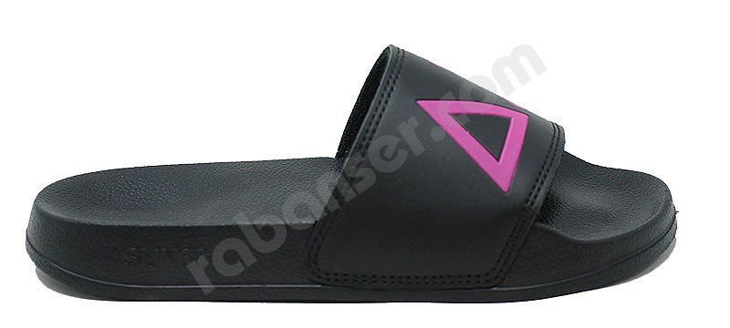 Sun 68 Slipper Logo Woman schwarz fuxia