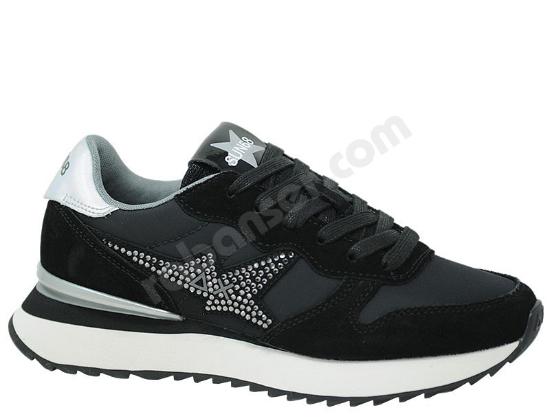 Sun 68 Stargirl Strass Logo black