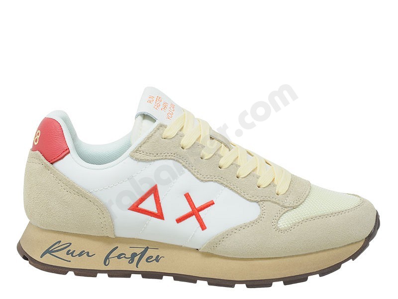 Sun 68 Tom Vintage white cream red