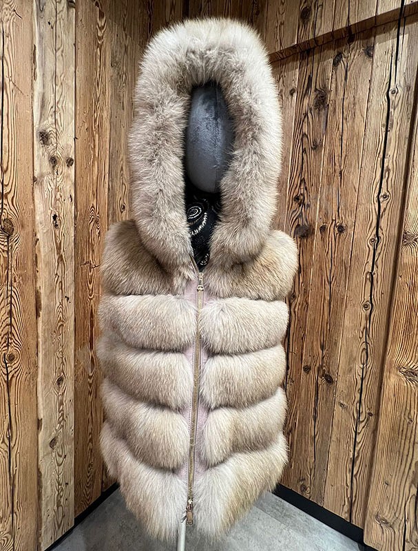 Suprema Gilet Fox Corto ambra