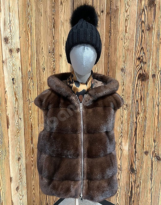 Suprema Gilet Visone scanbrown marrone