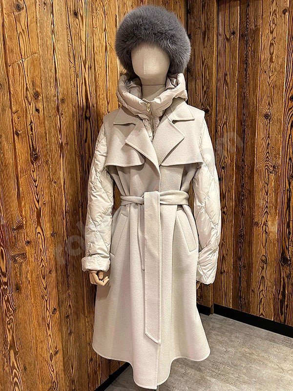 Suprema T1244 Cappotto Gilet milk