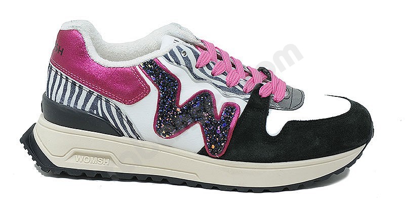 Womsh Wise MXM bianco zebra fuxia