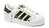 Adidas Customized Superstar Customized bianco vernice oro Lato