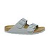 Birkenstock Arizona saffiano stone coin grey