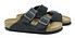 Birkenstock Arizona velvet grey leather Side