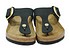 Birkenstock Gizeh Big Buckle black nubuck gold Front