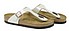 Birkenstock Gizeh graceful perla bianco Lato