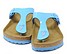 Birkenstock Gizeh patent sky blue Front