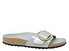 Birkenstock Madrid Big Buckle high shine stone coin grey