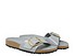 Birkenstock Madrid Big Buckle high shine stone coin grey Side