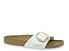 Birkenstock Madrid Big Buckle bianco vernice