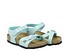 Birkenstock Rio Kid surf verde azurro Lato