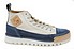 BnG Real Shoes La Jeans Canvas High jeans weiss blau