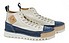 BnG Real Shoes La Jeans Canvas High jeans weiss blau Seite