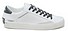 Crime London Low Top Distressed Men bianco nero